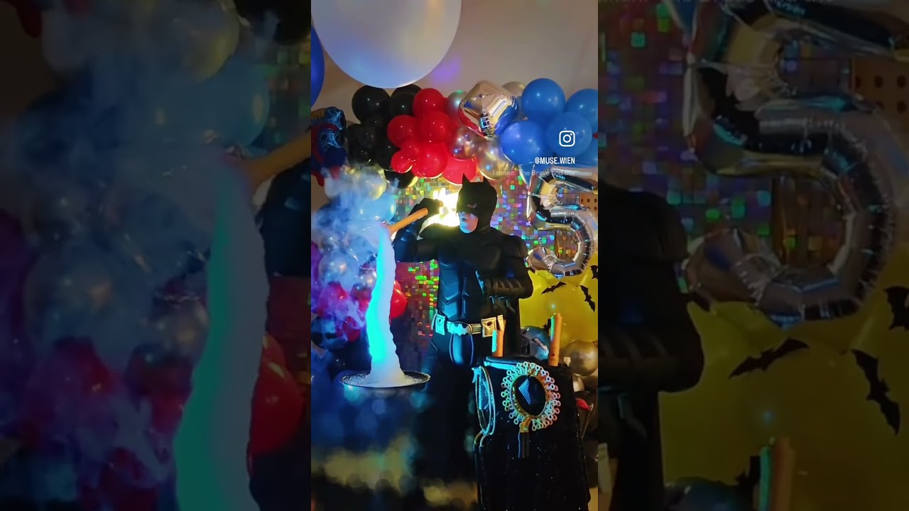 Batman Bubble Show in Vienna 🦇🔥 | Egor Hahuleac at Kids Party in MuSe Wien