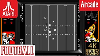 Football Arcade ( Atari 1978 ) 4k Gameplay