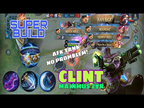 CLINT NEW BUILD SAVAGE! BEST BUILD 2022 FULL CRITICAL DAMAGE - CLINT BEST BUILD AND EMBLEM 2022 | ML