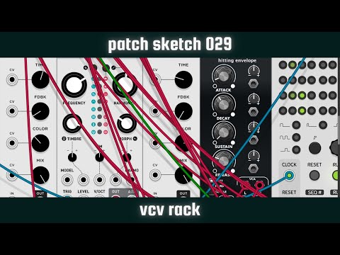 PATCH SKETCH 029 - Dark Minimal Drum And Bass Loop [VCV Rack] #Shorts