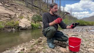 Mining Bedrock Crevices at the KGP Grand Placer Claim for Gold