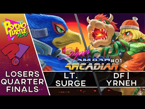 Super Smash Saturday ARCADIAN! #01 - Lt. Surge vs DF | Yrneh / Losers Quarters