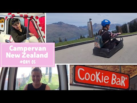 Campervan Nova Zelândia | Dia 5 | Gôndola do horizonte de Queenstown | Luging | Cookie Time Cookie Bar
