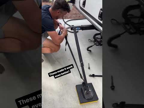 Does your RV shake? Try the ​@morrydeinc Rear Hitch Stabilizer! coupon code in bio. #rvlife
