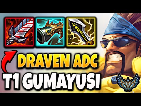 T1 Gumayusi Draven vs Lucian [ ADC ] Rank #8 Korea Challenger 25.9