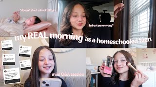 my REAL morning routine as a homeschooled sophomore