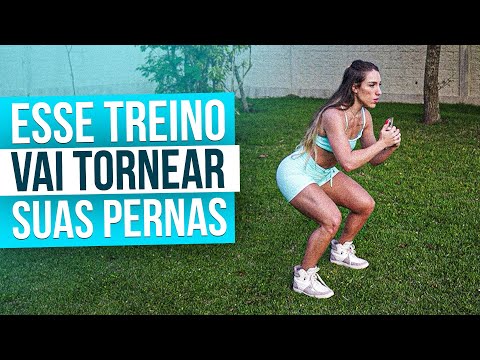 TREINO RÁPIDO PERNAS TORNEADAS | TREINO EM CASA