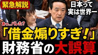 【国会騒然】「借金で破綻」は本当か？財務省がついに認めた“国債の真実”…国民を不安にさせた財政論の大誤算【江田憲司/浜野喜史/片山さつき/高市内閣】