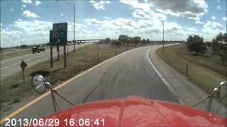 preview picture of video 'Driving a big rig - I-80, Big Springs, NE'