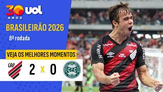 ATHLETICO-PR 2 X 0 CORITIBA | FURACÃO QUEBRA TABU NO ATLETIBA 400 | MELHORES MOMENTOS | BRASILEIRÃO