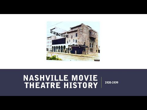 Nashville movie theatre history 1920-1939