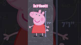 Peppa Pig REAL HEIGHT #shorts #didyouknowthat