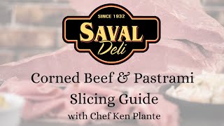 Saval Deli Corned Beef & Pastrami Slicing Guide