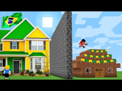 CASA do BRASIL vs. CASA da COPA do MUNDO na Batalha de Construção!