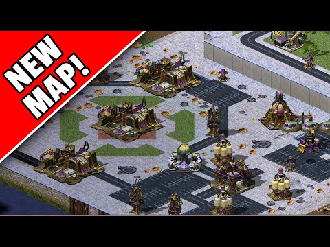 Red Alert 2 | Siegfried's Techzentrum - NEW MAP! | (7 vs 1 + Superweapons)