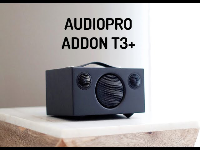 Vídeo relacionado con Audio Pro Altavoz Bluetooth Inalámbrico Portátil Multiroom Potente - Pequeño Speaker AUX 3,5mm - Carga USB - Sonido Apple Lossless, MP3 y FLAC - Batería hasta 30h Addon T3+ - Blanco