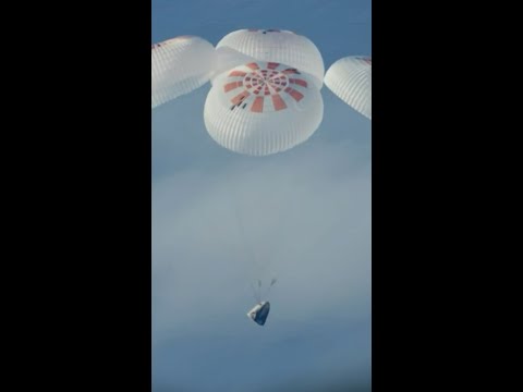 NASA SpaceX Crew-12 splashes down in Pacific