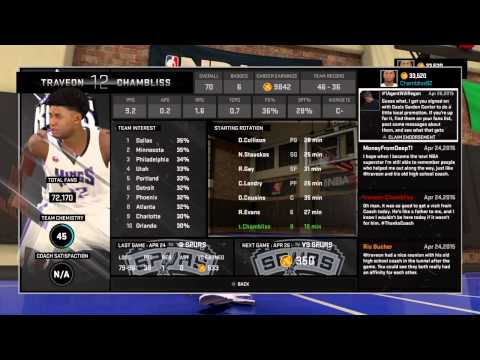 NBA 2K15 career mode playoffs (PS4) part 2