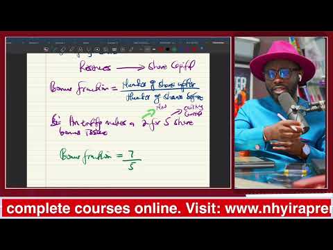 ICAG Lectures: IAS 33 EPS - Basic Earnings Per Share |ICAG |ACCA| CPA| CFA - Nhyira Premium