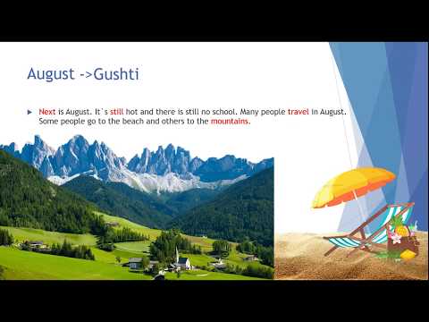 Klasa - III - Months - Muajt e vitit ne Gjuhen Angleze