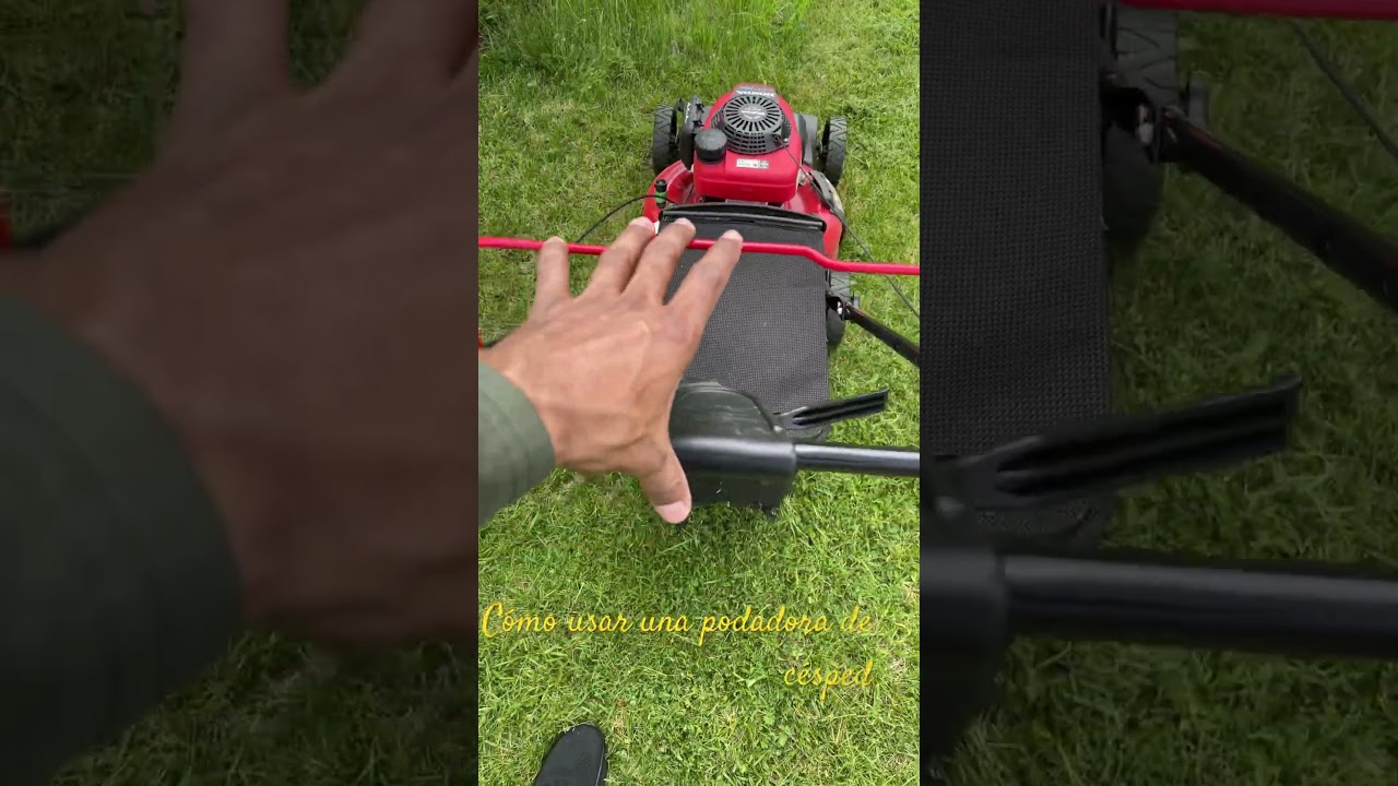 Cómo usar una podadora de césped