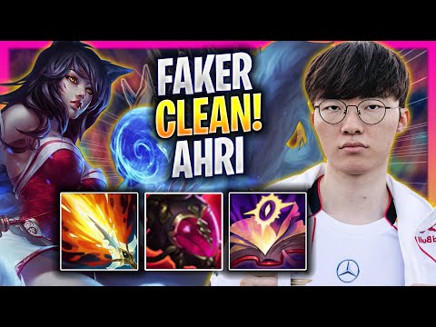 FAKER IS SUPER CLEAN WITH AHRI! - T1 Faker Plays Ahri MID vs Galio! | Season 2025