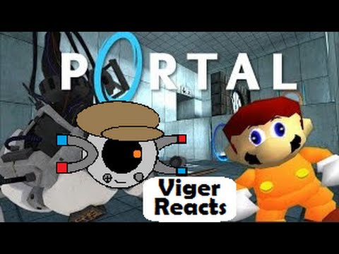 Viger Reacts to SMG4's "Portal M4R10 - If Mario was in...Portal"