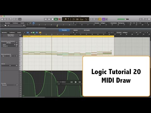 Logic X Tutorial deutsch Teil 20 - MIDI Draw Automation