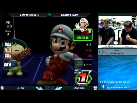 CMU Weekly 17 Grand Finals - Chosen Juan (Mario) vs. Dirtboy (Olimar)