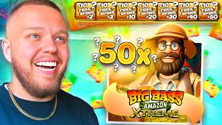 THE MOST INSANE SETUP ON BIG BASS AMAZON XTREME!! (Big Win?)
