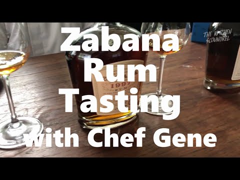 Zabana Rum Tasting | Chef Gene Gonzalez
