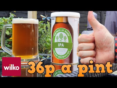 Wilko homebrew IPA beer kit 36p a pint