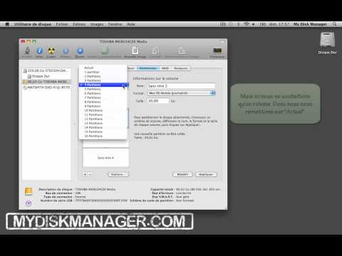 comment reparer disque mac os x