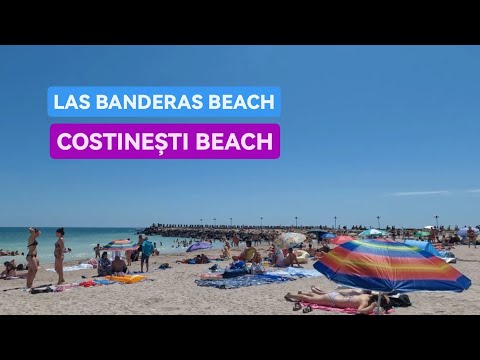 [5.3K] Plaja LAS BANDERAS BEACH - Amazing COSTINESTI BEACH Walk 4K , CONSTANTA, ROMANIA 🇷🇴
