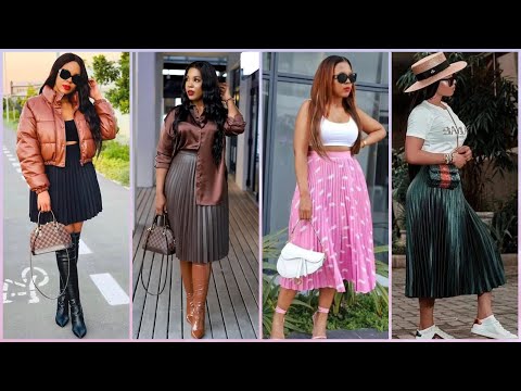 How to style Pleated Skirt || Pleated Skirts outfits...