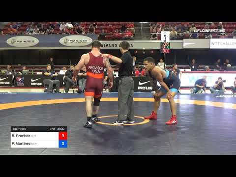 87 Kg Rr Rnd 2 Ben Provisor Nittany Lion Wrestling Club Vs Patrick Martinez New York Athletic Club