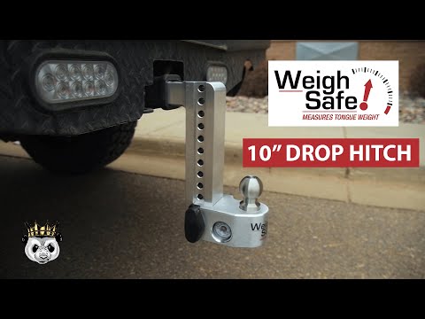 Weigh Safe 10" Drop Hitch on Lifted Truck with 2" Receiver | Unbox & Review