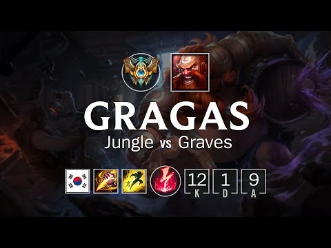 Gragas Jungle vs Graves - KR Challenger Patch 8.13
