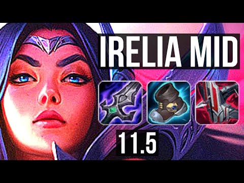 IRELIA vs FIZZ (MID) | Quadra, 6 solo kills, 800+ games, 12/2/4, Dominating | EUW Diamond | v11.5
