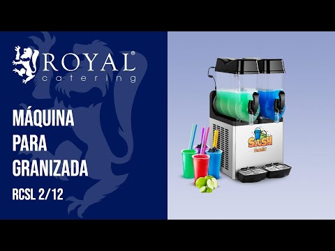 vídeo - Máquina de granizado - 2 x 12 L - Royal Catering