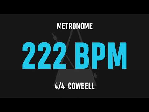 222 BPM 4/4 - Best Metronome (Cowbell)