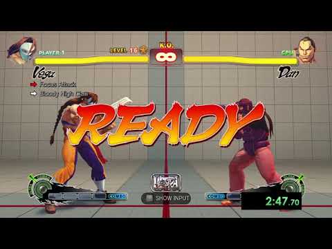 USFIV Vega trials speedrun (4:46)