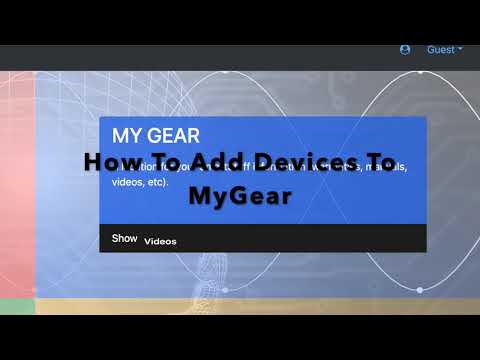 How to Add Devices to MyGear in The GearBrain