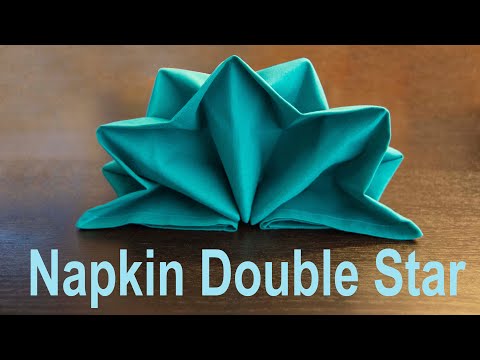 Napkin Fold Double Star Tutorial