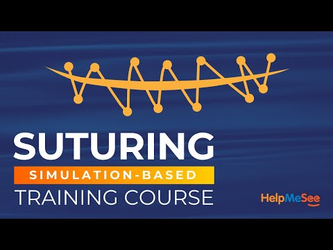 Demonstration of Suturing on the HelpMeSee Eye Surgery Simulator