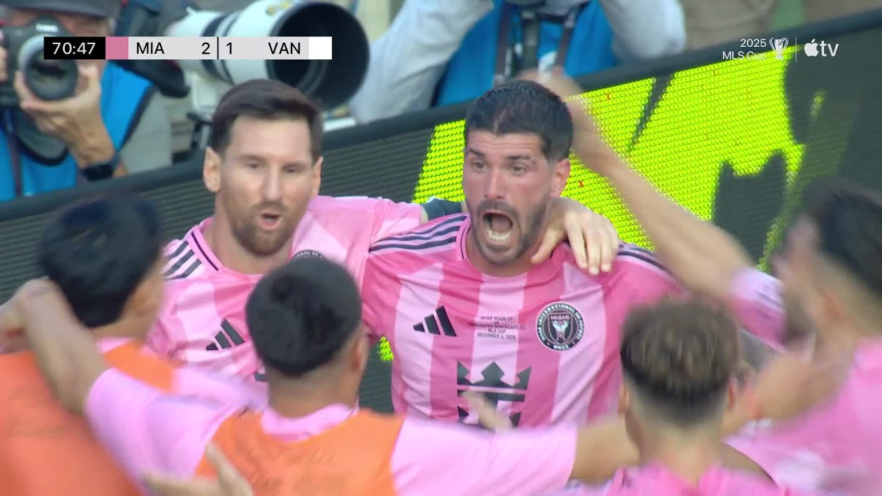 Messi PERFECT ASSIST Rodrigo De Paul GOAL TO TAKE THE LEAD! | 2025 Audi MLS Cup