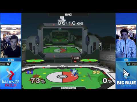 NGPU 31 SSBM - BigFoig (Falco) vs. rime (Peach) - Melee WQF