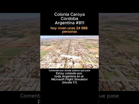 Colonia Caroya, Cordoba desde el Microsoft Flight Simulator #coloniacaroya #cordoba #msfs #joaha45