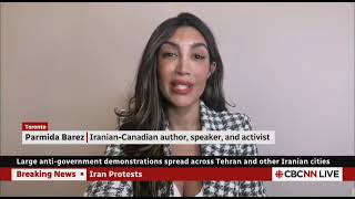 Parmida Barez on CBC News - Iran Anti-Regime Protests 