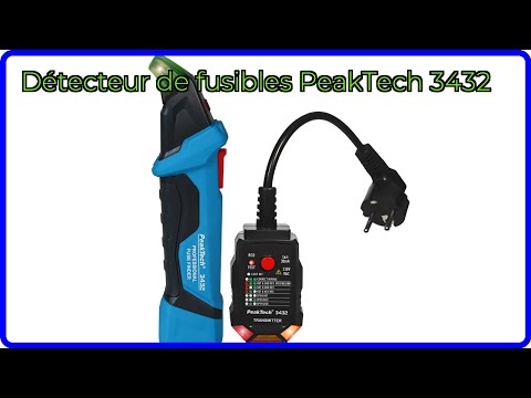 AVIS (2026): Détecteur de fusibles PeakTech 3432. DÉTAILS ESSENTIELS